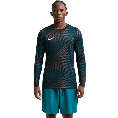 Men's Nike Dri-FIT Gardien VI Goalkeeper Jersey Black-Grey-Blue HV8306 010