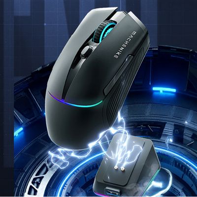 7. Machenike L8 Pro Wireless Gaming Mouse with Charging Station - Black