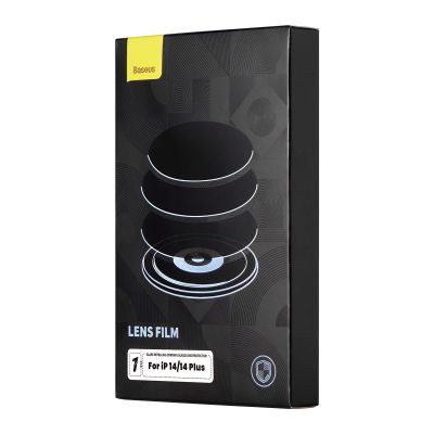 5. Baseus tempered glass for iPhone 14 / iPhone 14 Plus camera lenses transparent + cleaning kit