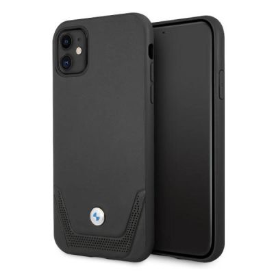 BMW Leather Perforate Case for iPhone 11 / Xr - Black