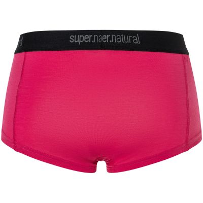 3. Women’s Sports Boxer Briefs SUPER.NATURAL W Tundra 175 Boyfriend Hipster, Pink