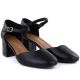 3. Sergio Leone SK844 women's black block heel sandals