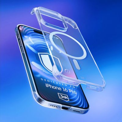 13. 3mk Just20g MagCase for iPhone 16 Pro - transparent