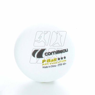 5. Cornilleau table tennis balls P-BALL ITTF white 3 pcs.