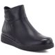 Sergio Leone BT-12-S Black Leather Wedge Ankle Boots