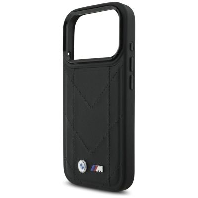 6. BMW M Quilted Logo MagSafe Case for iPhone 17 Pro - Black