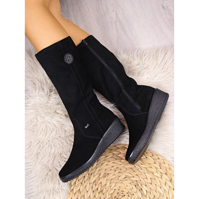 4. Rieker W R237 waterproof nubuck boots lined with sheepskin