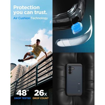 11. Spigen Tough Armor Case for Samsung Galaxy A57 5G - Navy Blue