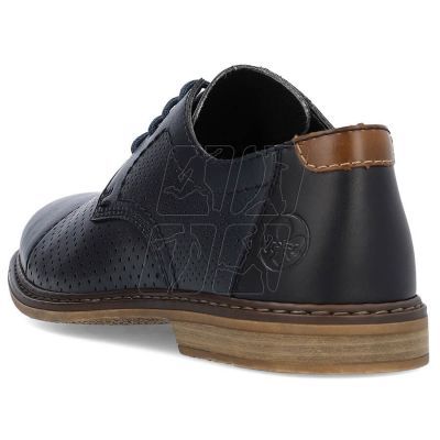 9. Comfortable leather shoes Rieker M RKR659, navy blue