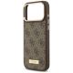 6. Guess 4G Logo Plate MagSafe Case for iPhone 17 Pro Max - Brown