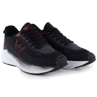 4. Vanhorn YW27308BK2 men's lightweight black sports shoes