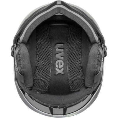 4. UVEX Wanted Visor pro V Ski Helmet, Matte Black
