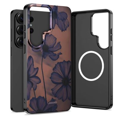 Tech-Protect Lamano MagSafe Case for Samsung Galaxy S26 Ultra - Brown and Purple