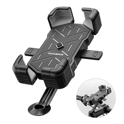 4. Rockbros HW-117 Handlebar Clamp Phone Holder - Black and Gray