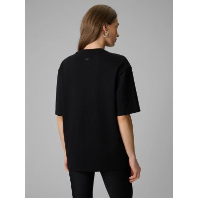 2. Women's loose T-shirt with print 4F 4FRSS26TTSHF3705-20S