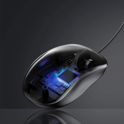 6. Ugreen wired optical mouse - black
