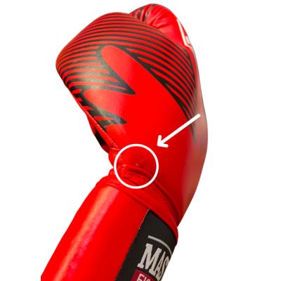 11. MASTERS RBT-RED Leather Boxing Gloves 12 oz