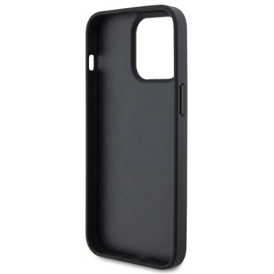7. Ferrari Twist Metal Logo Case for iPhone 15 Pro Max - Black