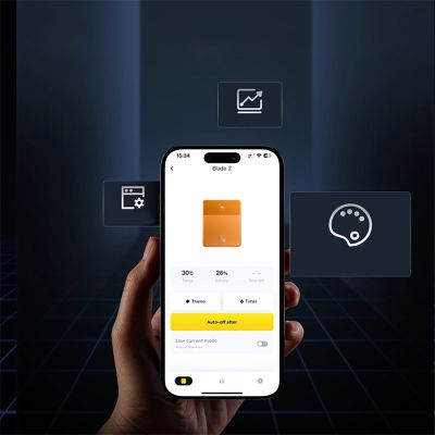 16. Baseus Blade2 12000mAh 65W Powerbank with Digital Display (with Baseus Mini White Series USB-C - USB-C 100W (20V/5A) 50cm White Cable) - Orange