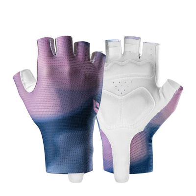 Rockbros S389 Women's Short Shock Absorbing Cycling Gloves L - Purple