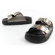 8. Lee Cooper shoes women's slippers silver comfortable platform fashionable