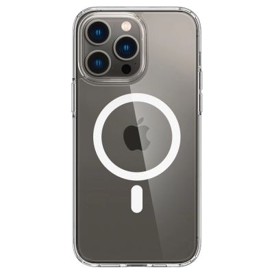2. Spigen Ultra Hybrid Mag Case with MagSafe for iPhone 14 Pro - Clear/White
