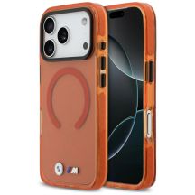 BMW M IML Shockproof Metal Logos MagSafe Case for iPhone 17 Pro - Pro Orange