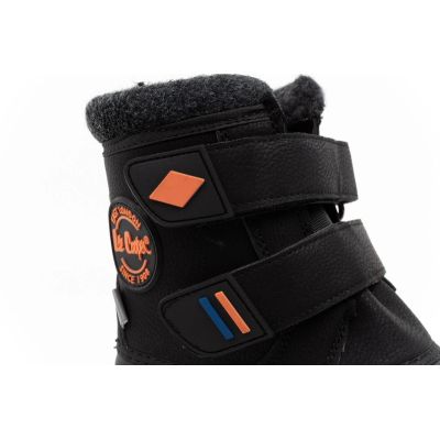 9. Lee Cooper Kids’ Winter Snow Boots, Black, Insulated, with Velcro Fastening