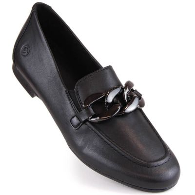 36. Comfortable leather shoes with chain Remonte W RKR645 black