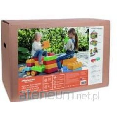 21. Marioinex building blocks "bricks" + 2 wheels, 30 pieces