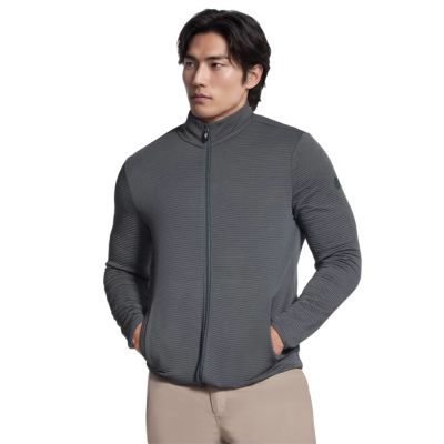 Skechers The Hoodless Hoodie Ottoman Jacket JA25-GNBK Green L