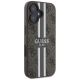 12. Guess 4G Printed Stripes MagSafe iPhone 16 Case - Brown