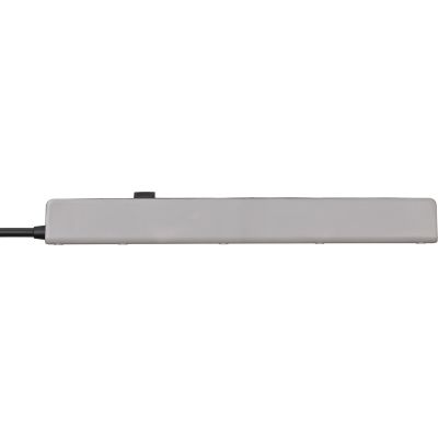 5. Brennenstuhl 1159780615 1.5 m power strip 5 x network sockets Indoor Black, Gray