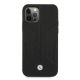 3. BMW Leather Perforated Sides Case for iPhone 12 / iPhone 12 Pro - Black