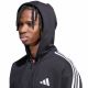 4. Men's adidas Essentials 3-Stripes Fleece Full-Zip Hoodie Black KY6559