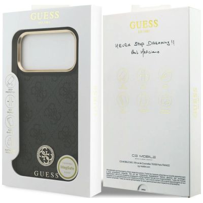 8. Guess 4G Strass Logo MagSafe Case for iPhone 18 Pro Max / 17 Pro Max – black