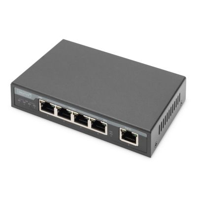 5. Digitus 4-Port Gigabit 4PPoE Extender, 802.3at, 60W