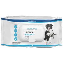 FRANCODEX Wipes for cleaning eyes, ears, paws for dogs, cats, rodents 80 pcs.