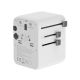 2. GEMBIRD UNIVERSAL TRAVEL ADAPTER 70W, WHITE
