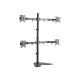 3. LogiLink BP0046 Monitor Holder/Stand for 81.3 cm (32") Monitors, Desk, Stainless Steel
