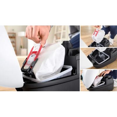 6. Bosch Series 4 BGB41HYG1H Bagged Vacuum Cleaner (600W; White)