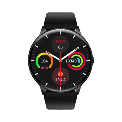 3. VELTORI VT160-1 Smartwatch Black Silicone Strap