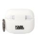 2. Karl Lagerfeld KLAPRUNCHH AirPods Pro cover white/white Silicone Choupette Head 3D