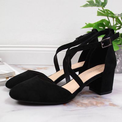 11. Sergio Leone W SK365A black strappy sandals 