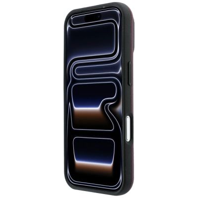 5. BMW M Blue Perfo Metal Logo MagSafe Case for iPhone 18 Pro / 17 Pro - Burgundy