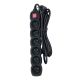 8. ESPERANZA POWER STRIP 6 SOCKETS 3M SWITCH BLACK ELK218K
