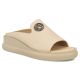 Women's beige leather wedge sandals Filippo DK7758