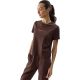 5. Women's T-shirt 4F F1354 dark brown 4FWSS24TTSHF1354 80S