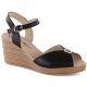 8. Leather wedge sandals with a decoration Filippo W PAW526B black