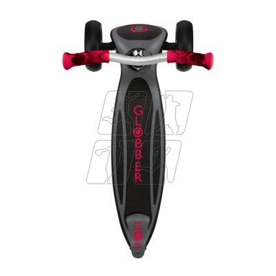 5. Globber Master Prime 3-wheel scooter / Black - New Red 664-102